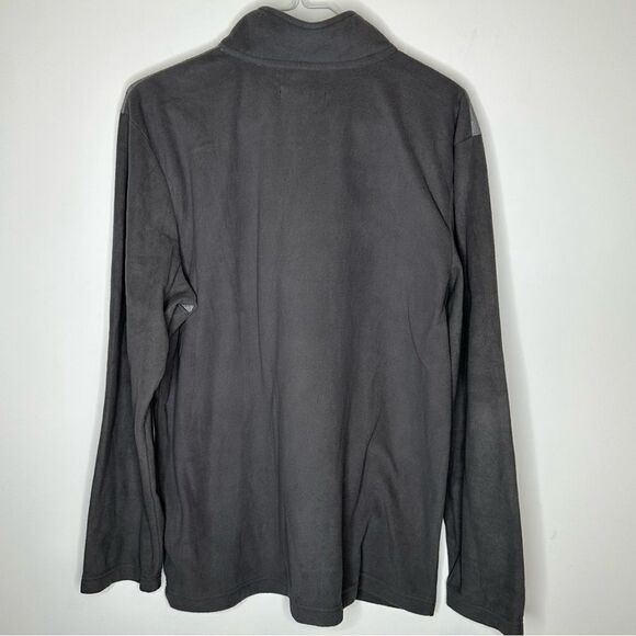 Tommy Bahama XL 1/4 Zip Long Sleeve Fleece Top in Graphite/Gray - Picture 3 of 8